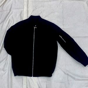 Men Zip Up Bomber Jacket XL